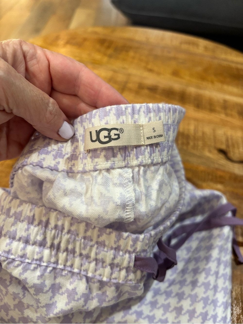 UGG Lavender Houndstooth Lounge Pants